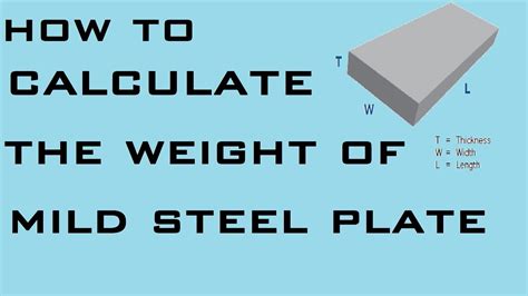 sheet metal weight formula